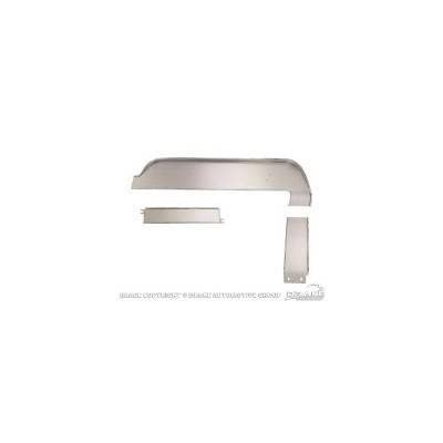 C7ZZ-6504410-KR Scott Drake 1967 Deluxe Dash Panels With Aluminum 3 Piece