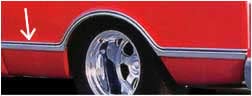 Brothers Trucks LSML03L Left Bedside Molding-Rear Front Of Wheel-Longbed/Fleetside