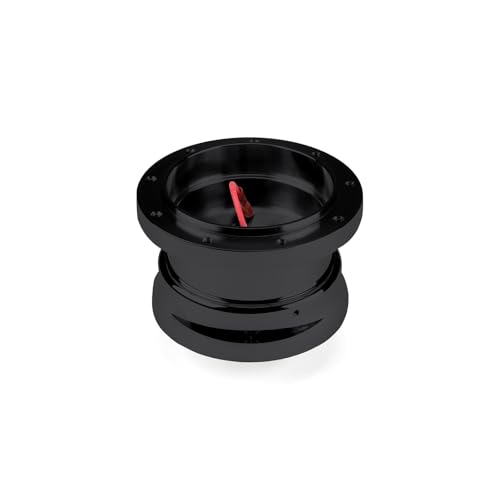 Adjustable Nine Bolt Black Billet Aluminum Steering Wheel HUB Adapter for '61-'67 Ford F-Series, Bronco, Van