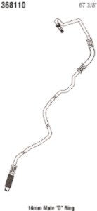 Power Steering Return Line Hose Assembly Gates 368110