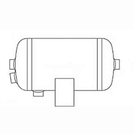 1 Gallon Firestone 9244 4 Port Air Tank