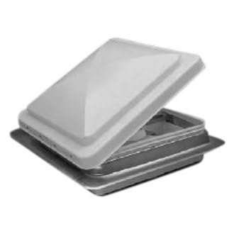 Heng's 71112A-C2G1 14IN UNIVERSAL VENT WHT LID, GALV. COLLAR & 90091 GARNISH