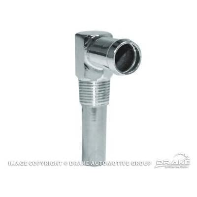 Scott Drake Heater Hose Elbow for 289 Small Block Engines in Silver Zinc, Compatible with 1964-1973 Ford Mustang, Model C6AZ-18599-S