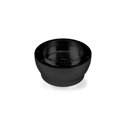 Black Nine Bolt Billet Aluminum Steering Wheel HUB Adapter for Boat with 3/4" Tapered Shaft