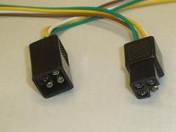 Connector Set 4 Pin (Square Set With a Male & Female Plug)