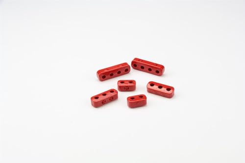 7-8mm BUT N SNAP Plug Wire Loom KIT, 2 Each 2, 3, & 4 Place BUT N SNAP Wire SEPARATORS, RED