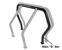 Go Rhino Component Bed Bar - B Main Bar | Mild Steel, Black | 90002B
