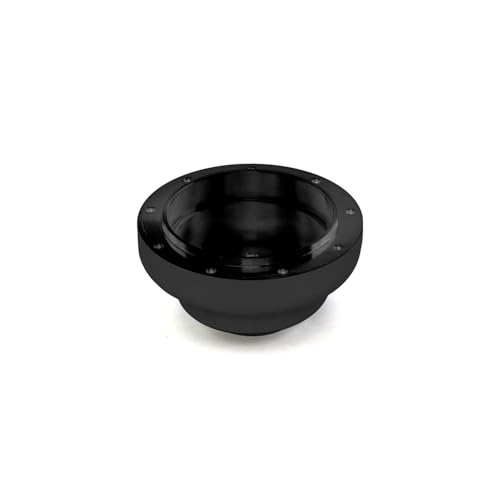 Black Nine Bolt Billet Aluminum Steering Wheel HUB Adapter for '39-'41 Ford with 40 Spline Shaft and 2.1" Outside Diameter