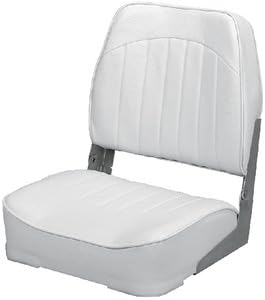 Wise Seating New Economy Fold Down Fishing Seat 8wd734pls710 White 18-1/2" D x 15-3/4" W x 18-3/4" H