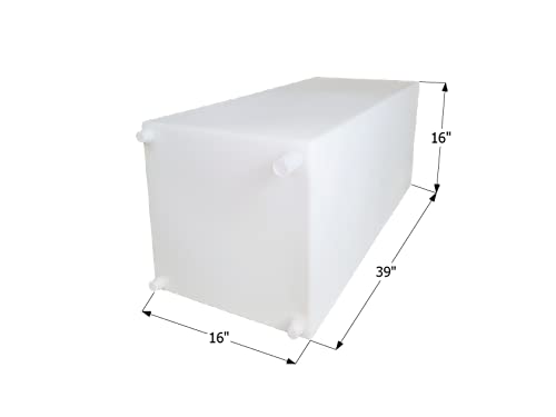 Fresh Water Tank ICON 12725, WT2461, 39x16x16, 40 Gal., w/ 1/2" Fittings