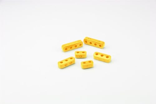7-8mm BUT N SNAP Plug Wire Loom KIT, 2 Each 2, 3, & 4 Place Wire SEPARATORS, Yellow