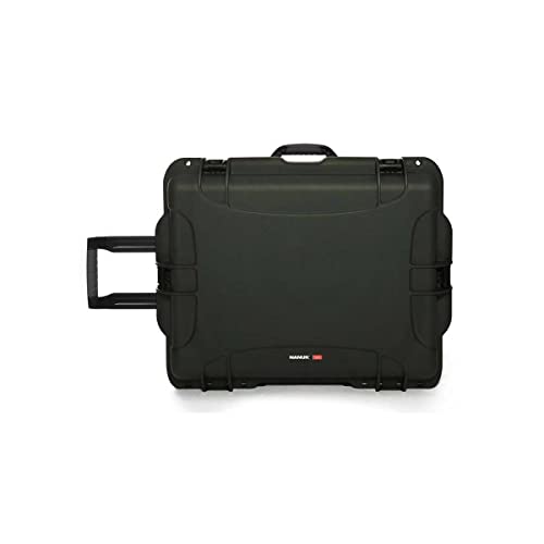 NANUK 960 Wheeled Series Lightweight NK-7 Resin Waterproof Protective Rolling Case with Foam, Olive