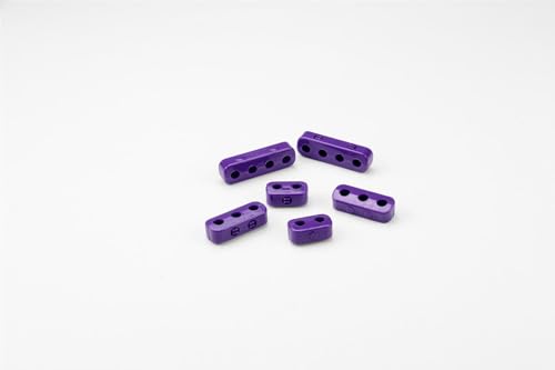 7-8mm BUT N SNAP Plug Wire Loom KIT, 2 Each 2, 3, & 4 Place Wire SEPARATORS, Purple