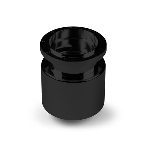 Telescopic Nine Bolt 3" Travel Black Billet Aluminum Steering Wheel HUB Adapter for '67-'83 GM