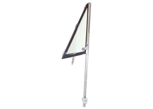 VWA72RHGREEN Brothers Trucks Vent Window Assembly - Chrome - Green - Right