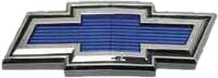 C9124-71 Brothers Trucks Grille Emblem - Bowtie - Blue/Chrome - Each