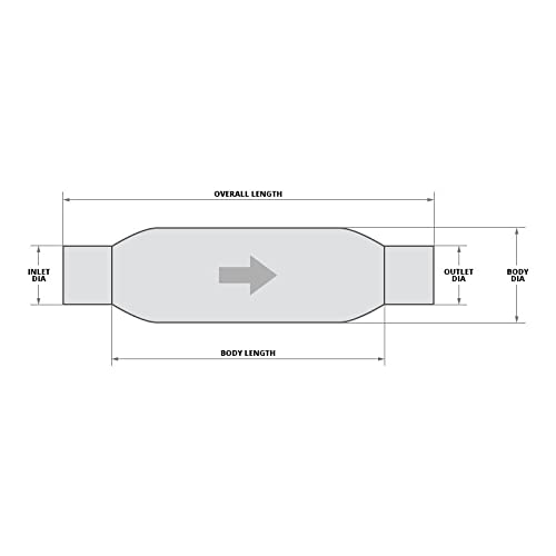 Resonator SLP 310013919 ('LoudMouth' Bullet-Type 2.5" Inlet/Outlet (ea.)