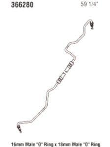 Power Steering Gates 366280 Hose Assembly Pressure Line