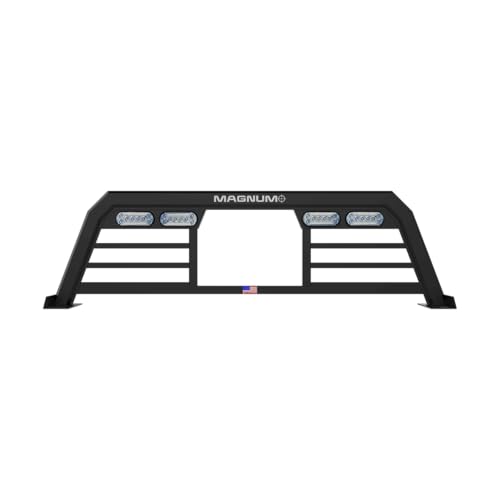Low Profile Magnum Headache Rack Window Cut Out| Fits Chevy Silverado 1500-4500, Fits GMC Sierra 1500-4500, 2007-2019