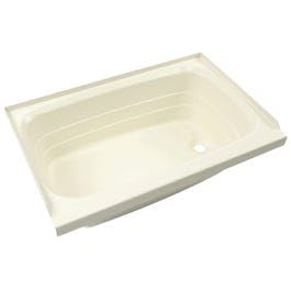 28" x 54" Lippert™ Standard Shower Pan; Right Drain; Residential Style w/Apron - Almond