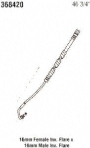 Power Steering Gates 368420 Hose Assembly Pressure Line