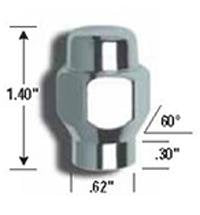 68128 E-T Gorilla Automotive Conical Seat (13/16" Hex) 12mm x 1.25 Wheel Lug Nut