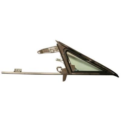 C7ZZ-65222405TK Scott Drake 1967 Vent Window Frame And Glass Assembly LH Tinted