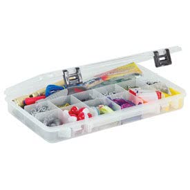 Plano StowAway ProLatch Organizer 13 Fixed Compartment Box, 2371304, 14"W x 9-1/8"D x 2"H - Lot of 2