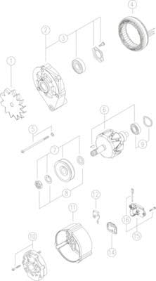 Alternator Mahle - MG233