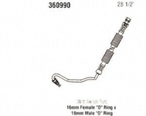 Power Steering Gates 360990 Hose Assembly Pressure Line