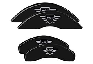 Front and Rear MGP Brake Caliper Covers for 2023 Kia EV6 Logo, Custom Fit, Black