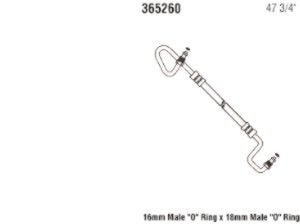 Power Steering Gates 365260 Hose Assembly Pressure Line