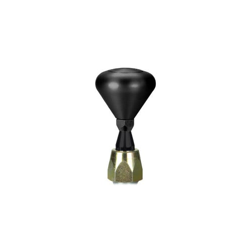 ES Shifter Lokar Performance Products Ford 6R80 Black 4" Straight Lever Mushroom Black Knob