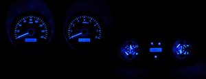 67 Camaro Dakota Digital Firebird w/Console Gauges VHX Analog Dash Carbon Fiber Blue VHX-67C-CAC-C-B