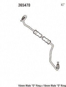 Power Steering Gates 365470 Hose Assembly Pressure Line