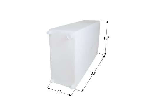 Fresh Water Tank ICON 12719, WT2455, 33x18x9, 20 Gal., w/ 1/2" Fittings