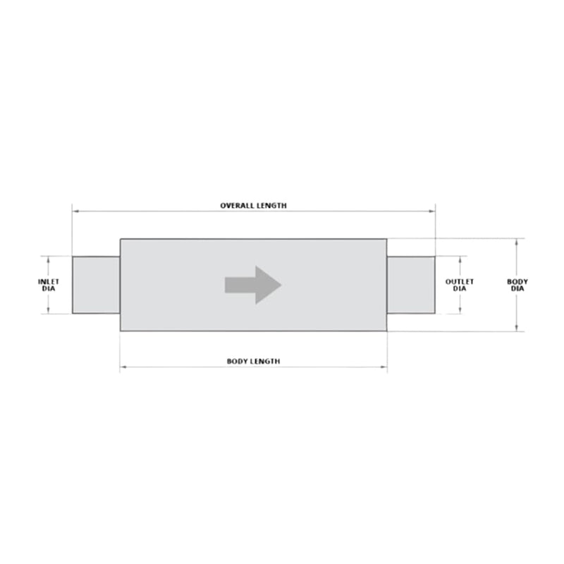 31" MBRP Aluminized Quiet Tone Muffler M2220A