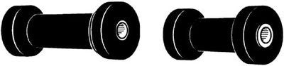 Rollers Spool - Dia: 3In. - Len: 5In. - Shaft: 1/2In.