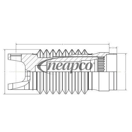 Aluminum Neapco Yoke N3-85-4850-AP Shaft Kits