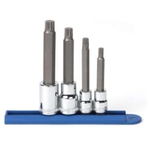 3/8 & 1/2"Dr 12Pt Metric Bit Socket 4Pc