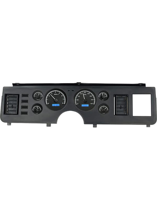 Dakota Digital VHX-79F-MUS-K-B Ford Mustang 79-86 Analog Dash Gauge Black Alloy Blue