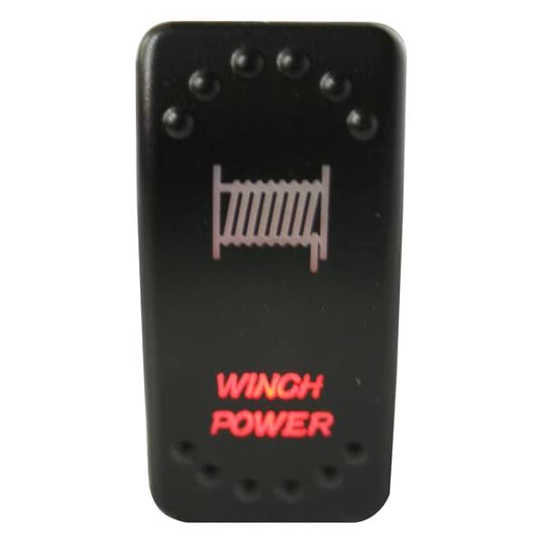 Winch Bulldog 20262- Power Rocker Switch - On/Off 5-Pin-Red