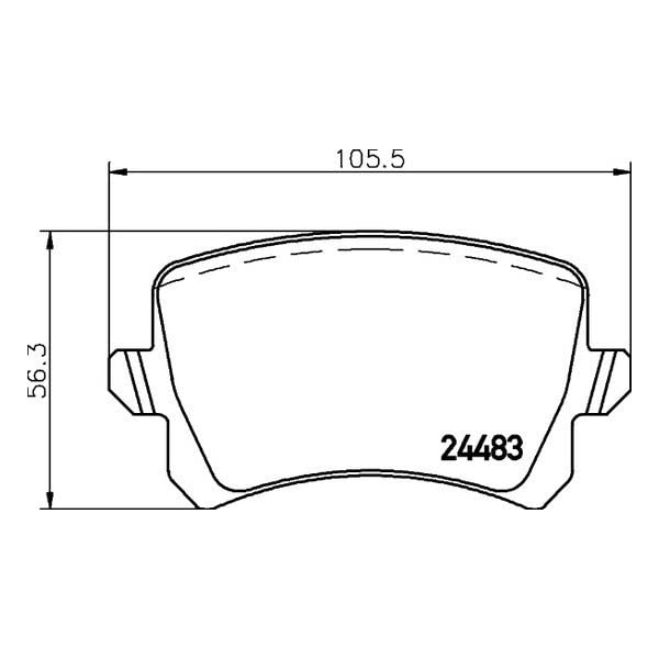 355025331 Pagid Disc Brake Pad Set