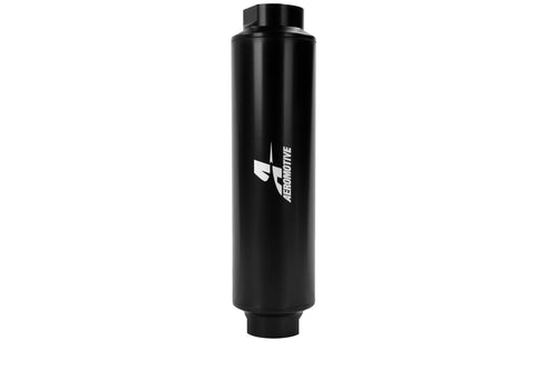 In-Line Aeromotive 12364 10-Micron Microglass Fuel Filter, AN-16 Ports