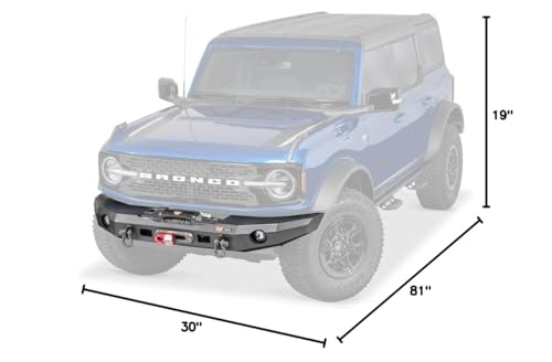 Elite Series WARN 107870 Front Bumper, Fits: Ford Bronco (2021)