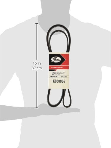Micro-V Gates K060886 Serpentine Drive Belt