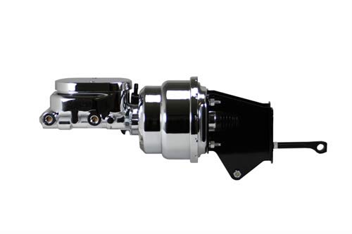 7 Inch LEED BRAKES Dual Power Booster 1 Inch Bore Master (Chrome)