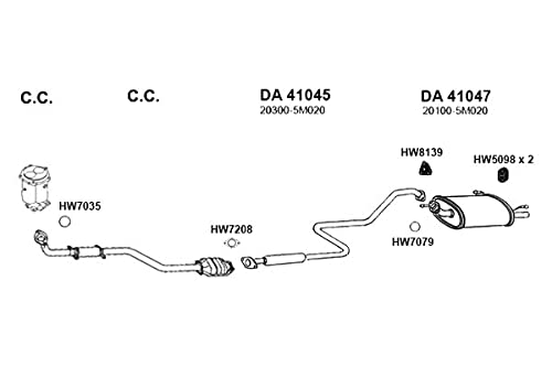 DA41045 Ansa Exhaust Resonator