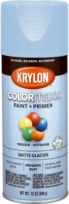 Krylon COLORmaxx K05551007 Spray Paint + Primer, Matte Glacier, 12-oz. - Quantity 66