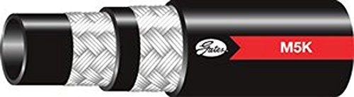 Gates Synthetic Rubber 4M5KXREEL Global Mega6000 Hose, 440' Length, 0.25" ID, 5000 Working PSI, 40°F to +212°F Temperature Range